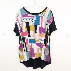✨FINAL SALE Anthropologie Abstract Print Top (B3)